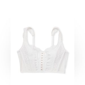 Victoria's Secret White Corset Bustier, M